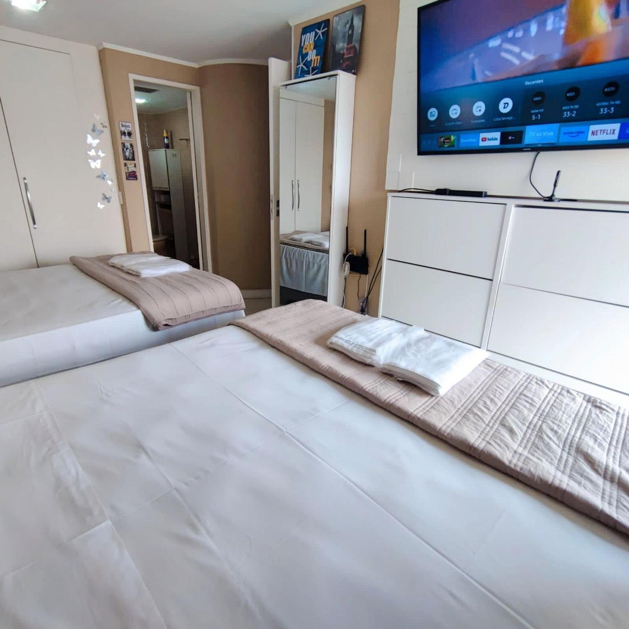 Apartamento Flat Brlhante 5 Pessoas Garagem Hakka -feirinha-hospitais